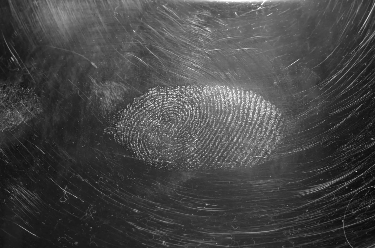 fingerprint at crime scene